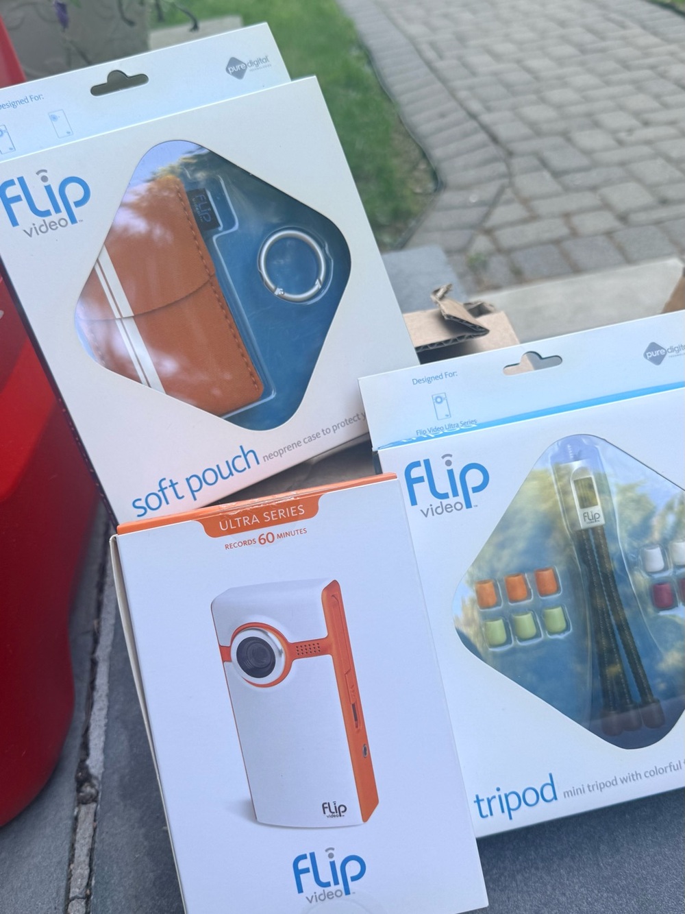 Flip Video Ultra Series Camera with Orange Accents